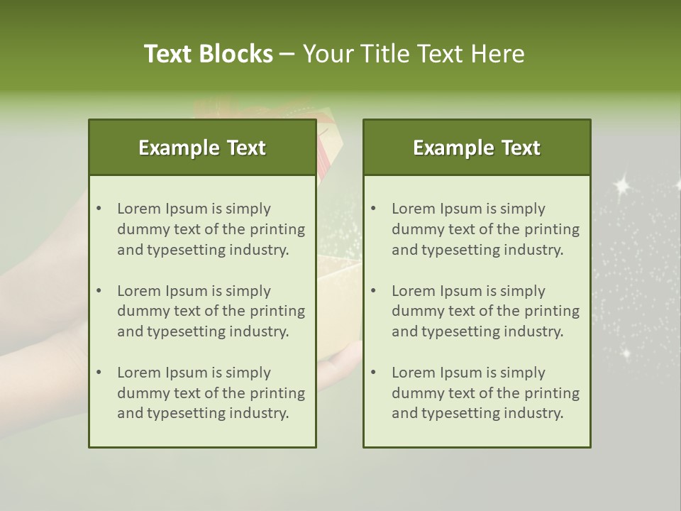 Gift Navidad Glitter PowerPoint Template