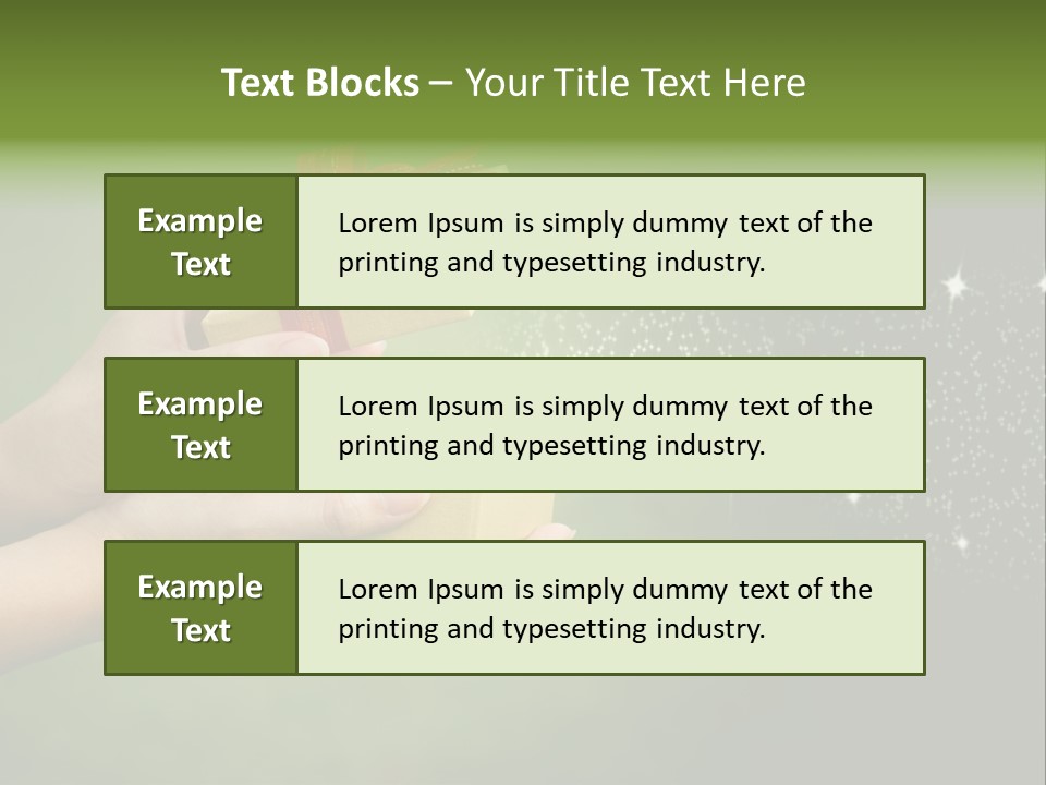 Gift Navidad Glitter PowerPoint Template
