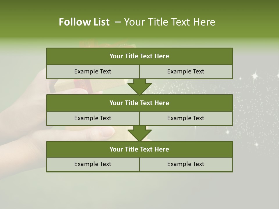 Gift Navidad Glitter PowerPoint Template