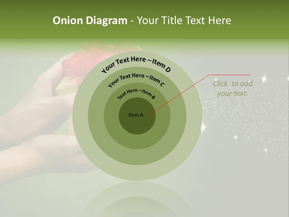 Gift Navidad Glitter PowerPoint Template