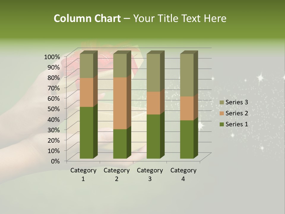 Gift Navidad Glitter PowerPoint Template