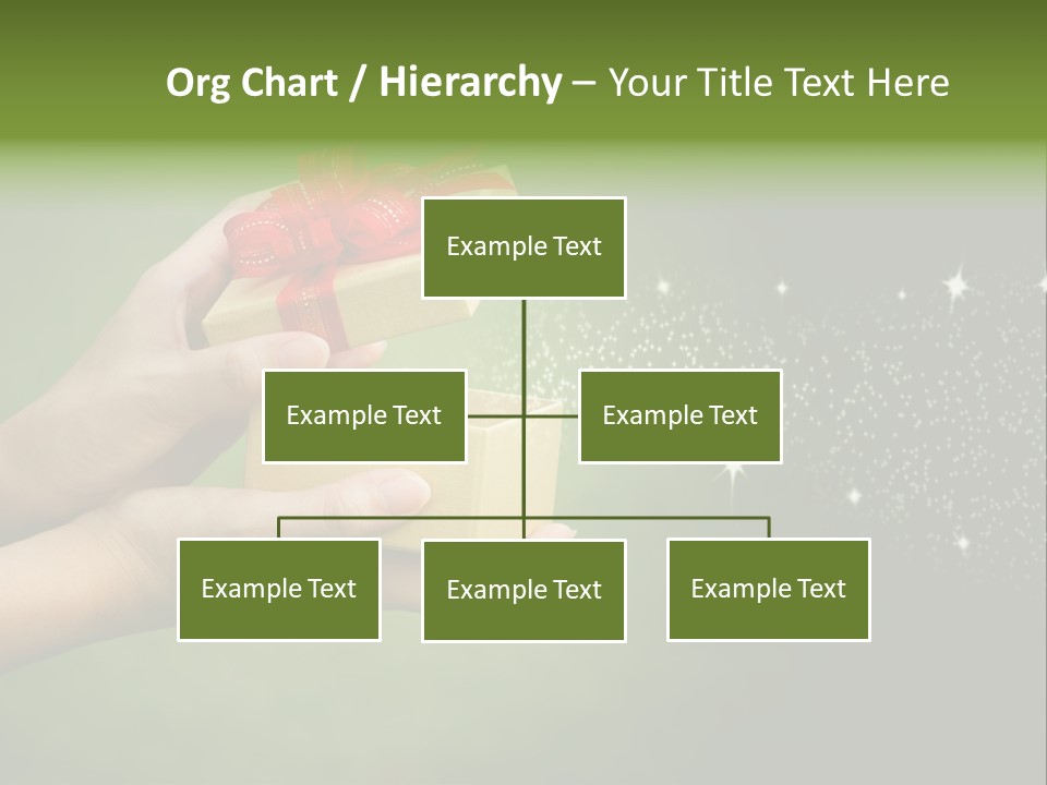 Gift Navidad Glitter PowerPoint Template