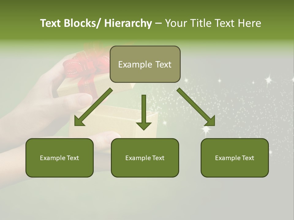 Gift Navidad Glitter PowerPoint Template