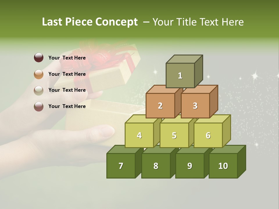 Gift Navidad Glitter PowerPoint Template