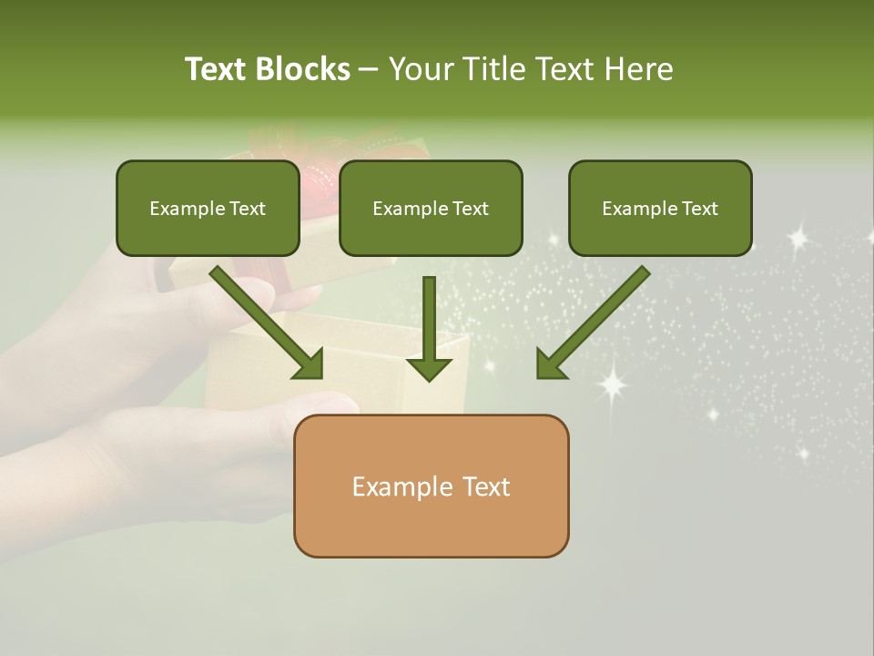 Gift Navidad Glitter PowerPoint Template