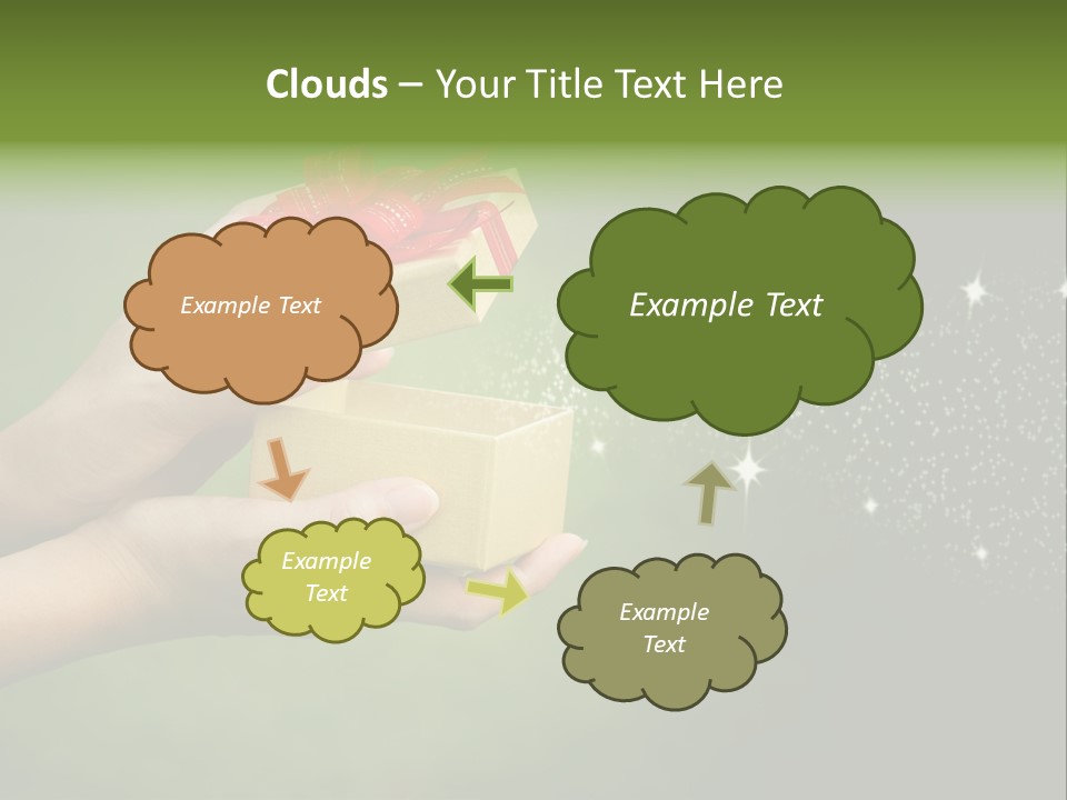 Gift Navidad Glitter PowerPoint Template