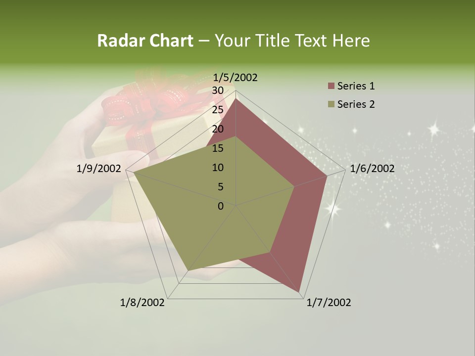 Gift Navidad Glitter PowerPoint Template