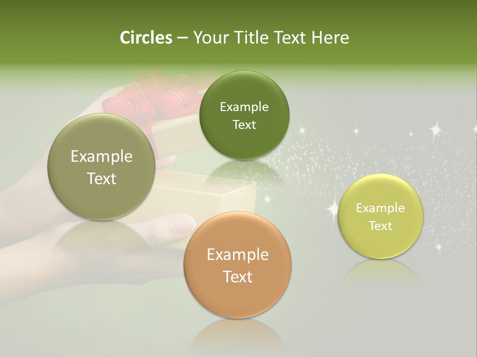 Gift Navidad Glitter PowerPoint Template