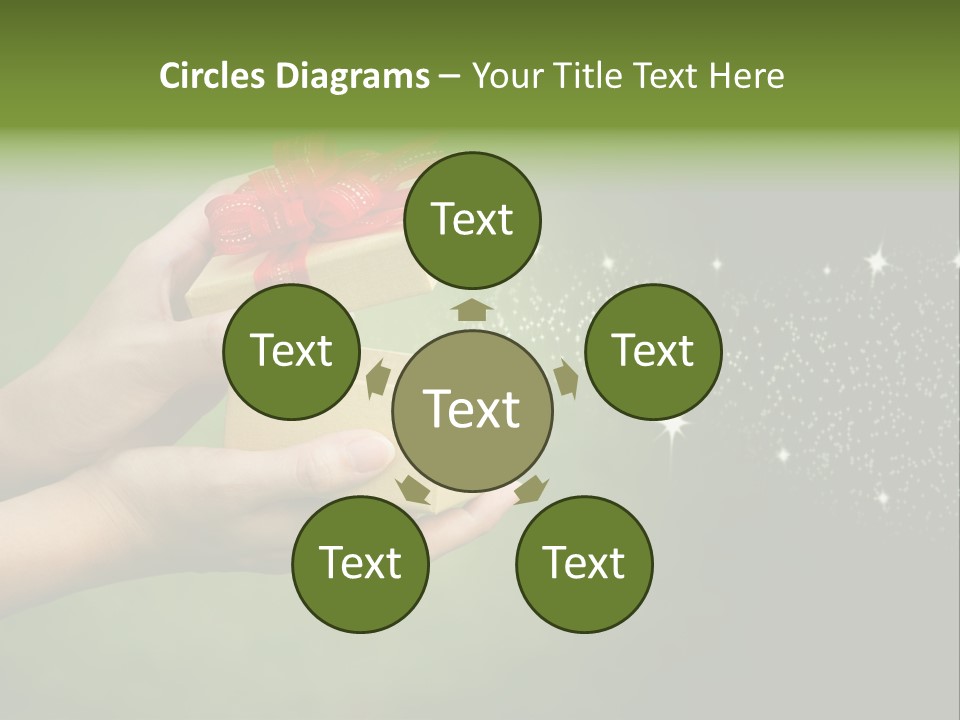 Gift Navidad Glitter PowerPoint Template