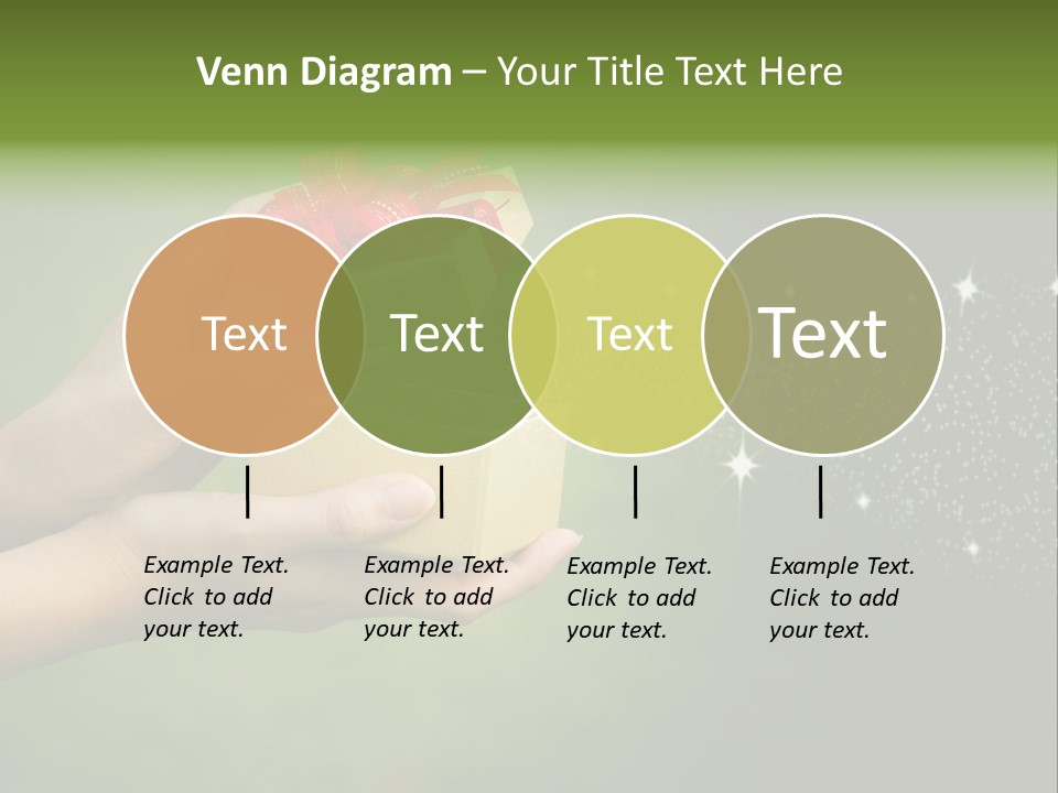 Gift Navidad Glitter PowerPoint Template