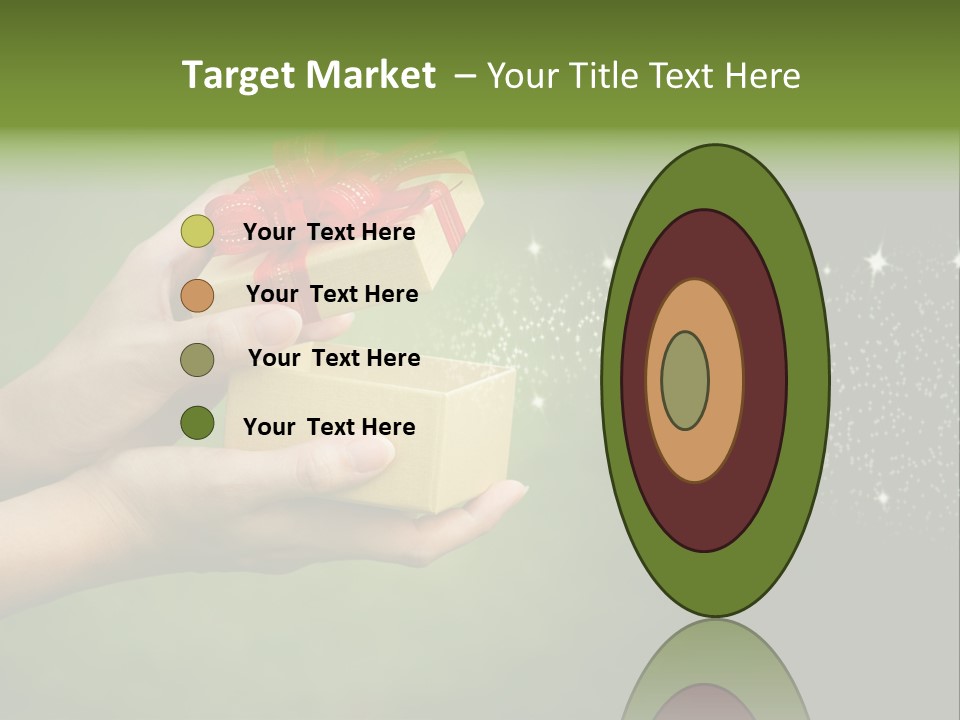 Gift Navidad Glitter PowerPoint Template