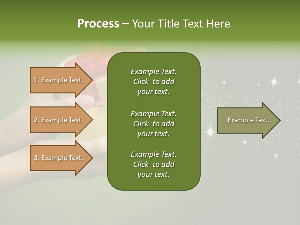 Gift Navidad Glitter PowerPoint Template