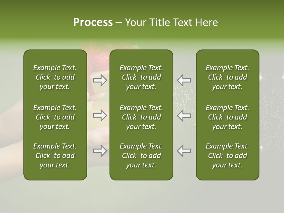 Gift Navidad Glitter PowerPoint Template
