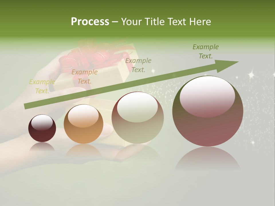 Gift Navidad Glitter PowerPoint Template