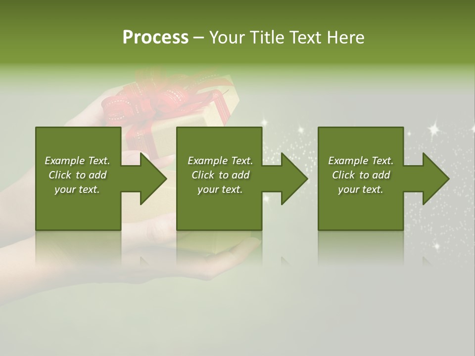 Gift Navidad Glitter PowerPoint Template