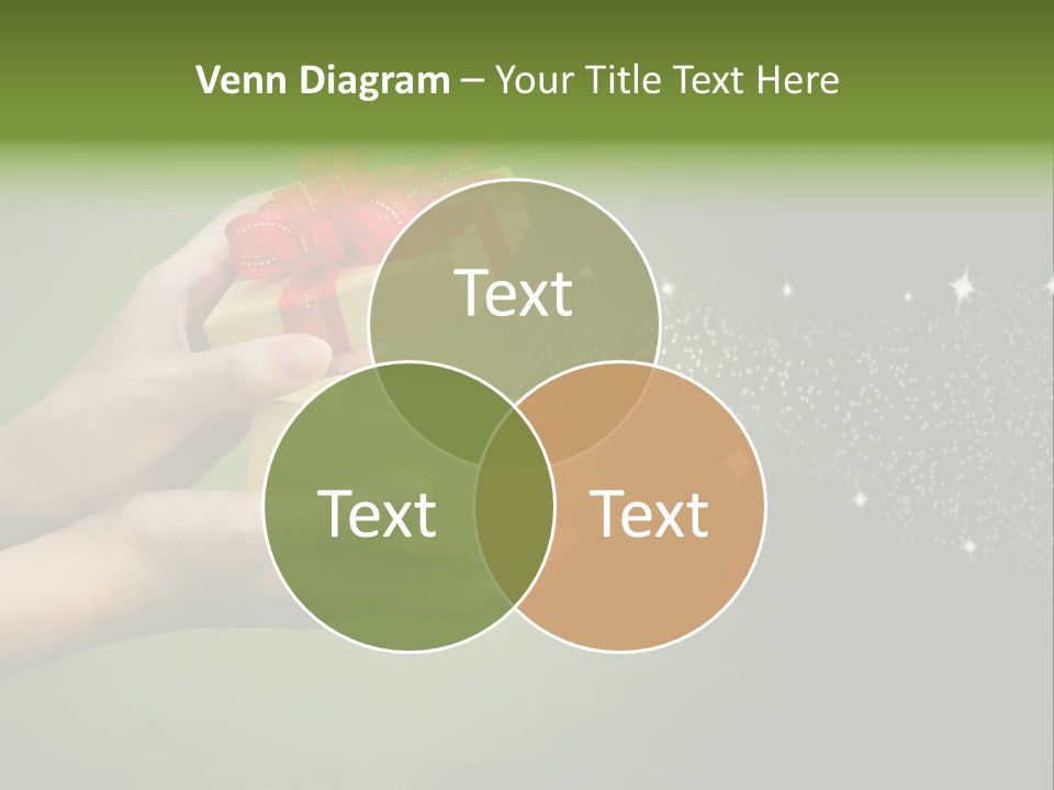 Gift Navidad Glitter PowerPoint Template