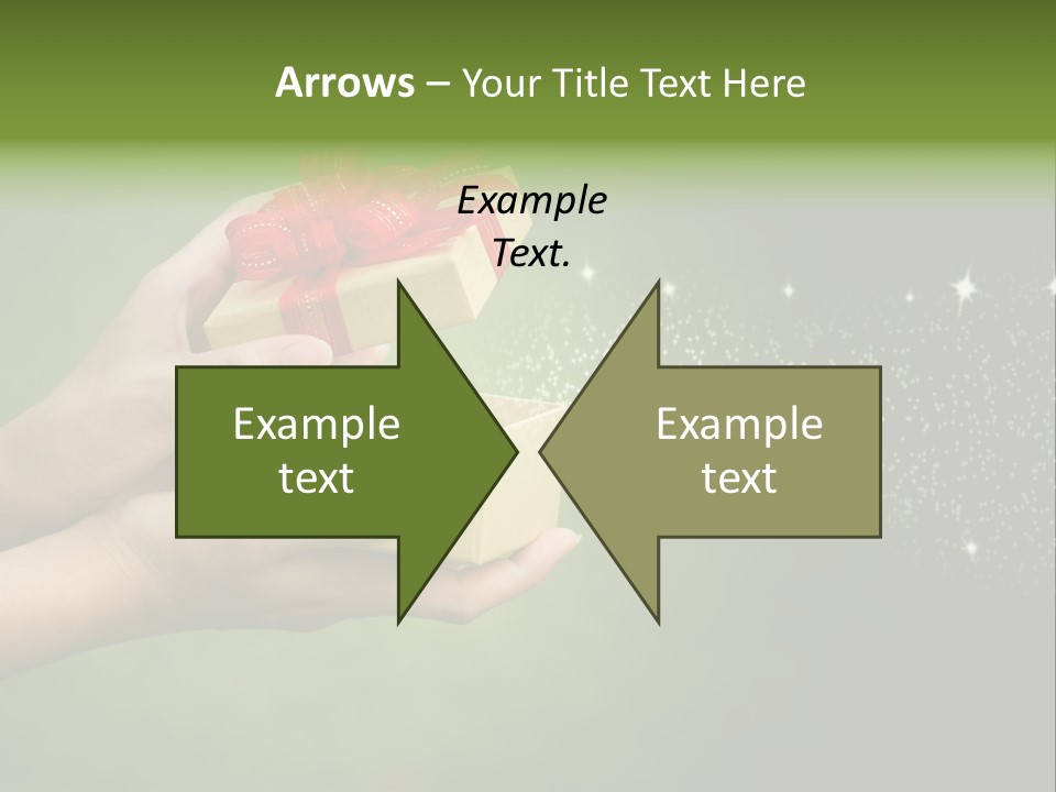 Gift Navidad Glitter PowerPoint Template