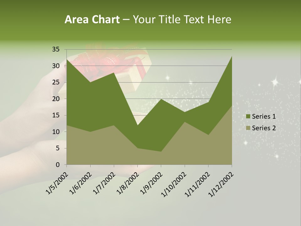 Gift Navidad Glitter PowerPoint Template