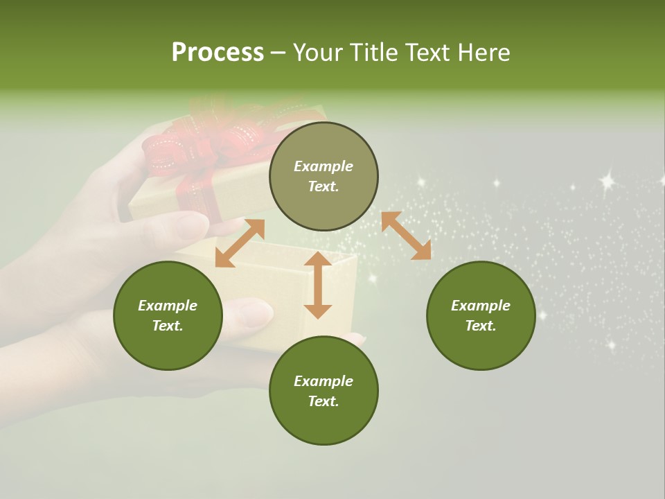 Gift Navidad Glitter PowerPoint Template