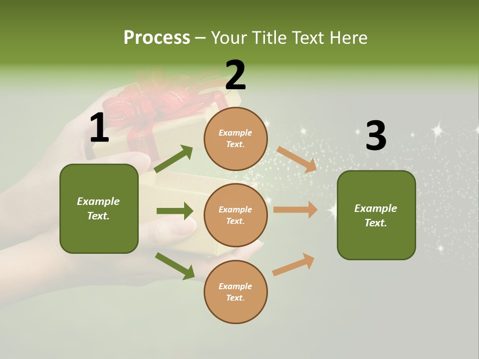 Gift Navidad Glitter PowerPoint Template