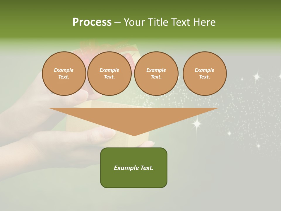 Gift Navidad Glitter PowerPoint Template