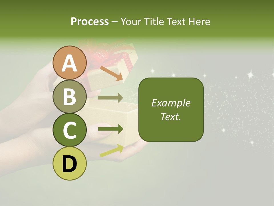 Gift Navidad Glitter PowerPoint Template