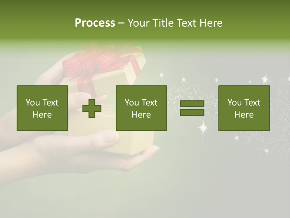 Gift Navidad Glitter PowerPoint Template