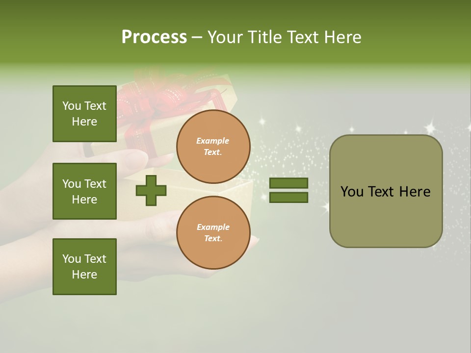Gift Navidad Glitter PowerPoint Template