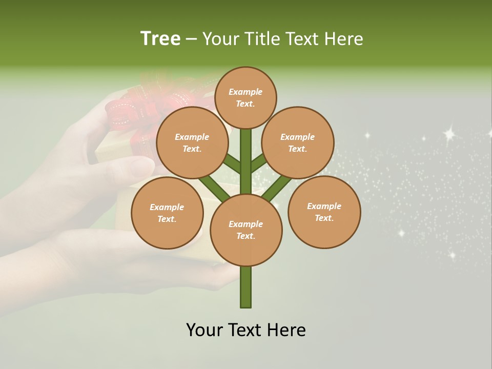 Gift Navidad Glitter PowerPoint Template