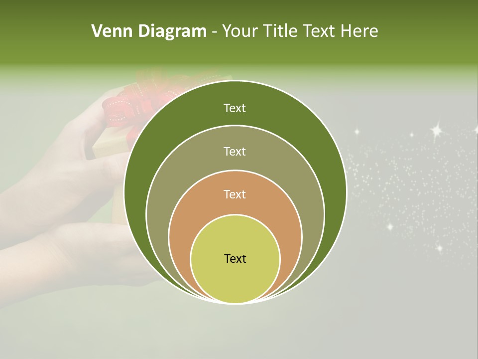 Gift Navidad Glitter PowerPoint Template