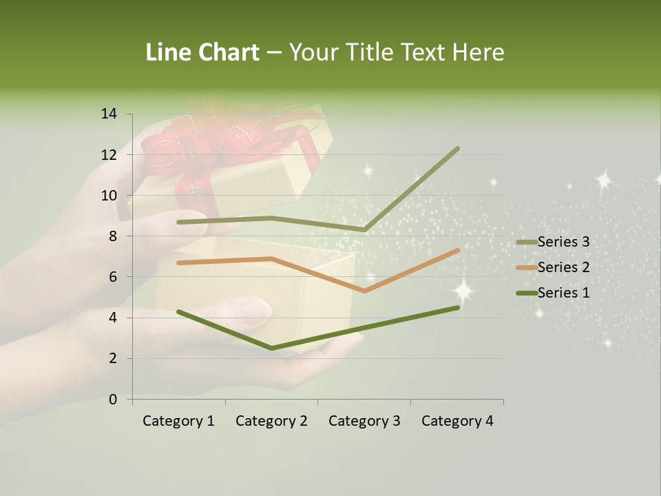 Gift Navidad Glitter PowerPoint Template