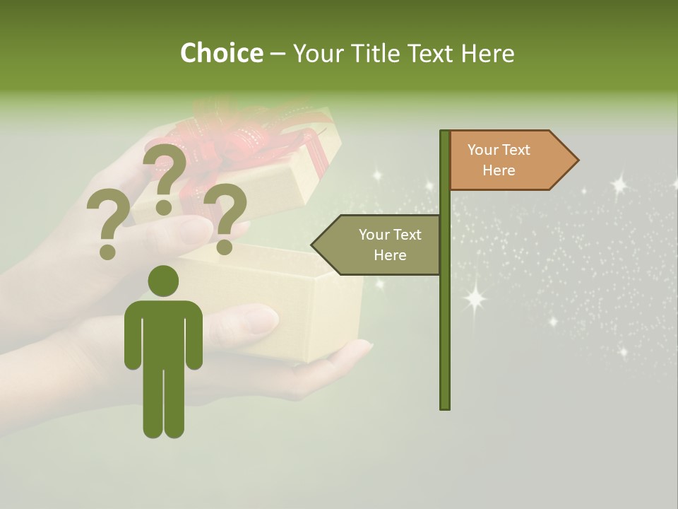 Gift Navidad Glitter PowerPoint Template