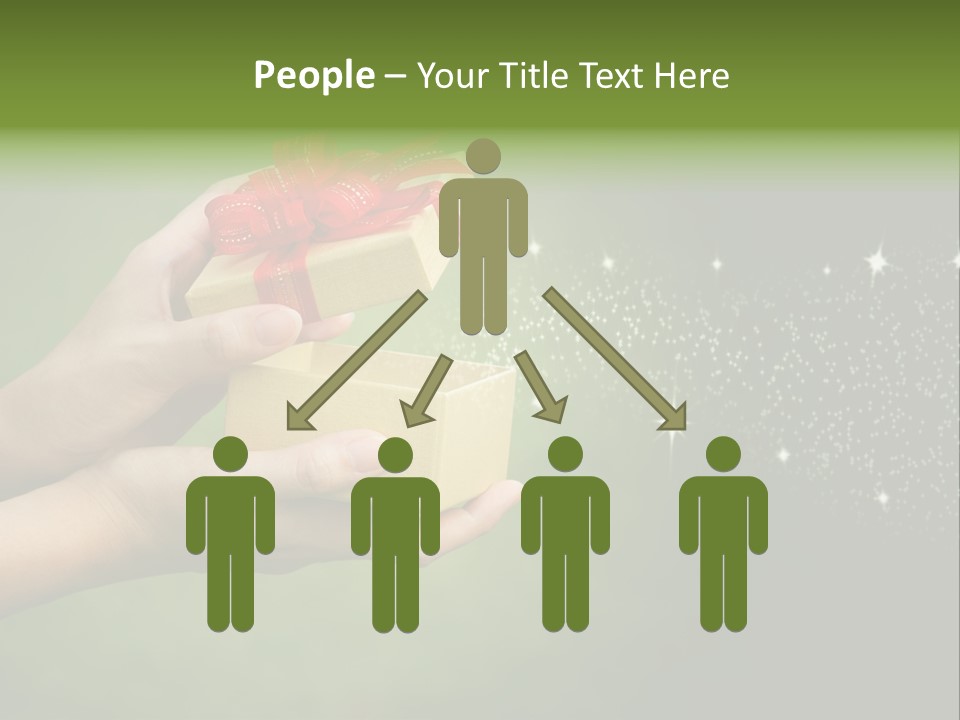 Gift Navidad Glitter PowerPoint Template