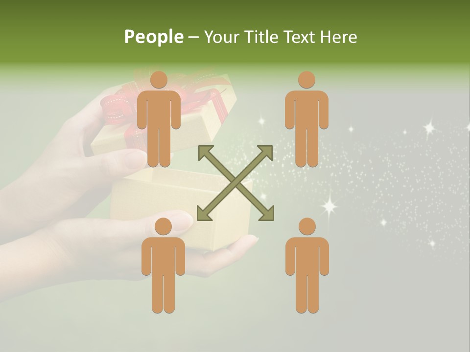 Gift Navidad Glitter PowerPoint Template