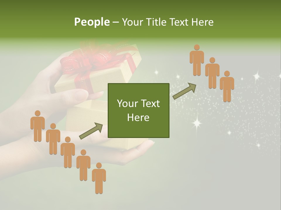 Gift Navidad Glitter PowerPoint Template