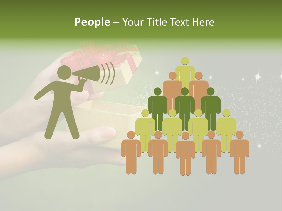 Gift Navidad Glitter PowerPoint Template