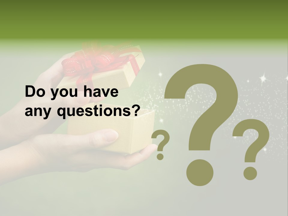 Gift Navidad Glitter PowerPoint Template