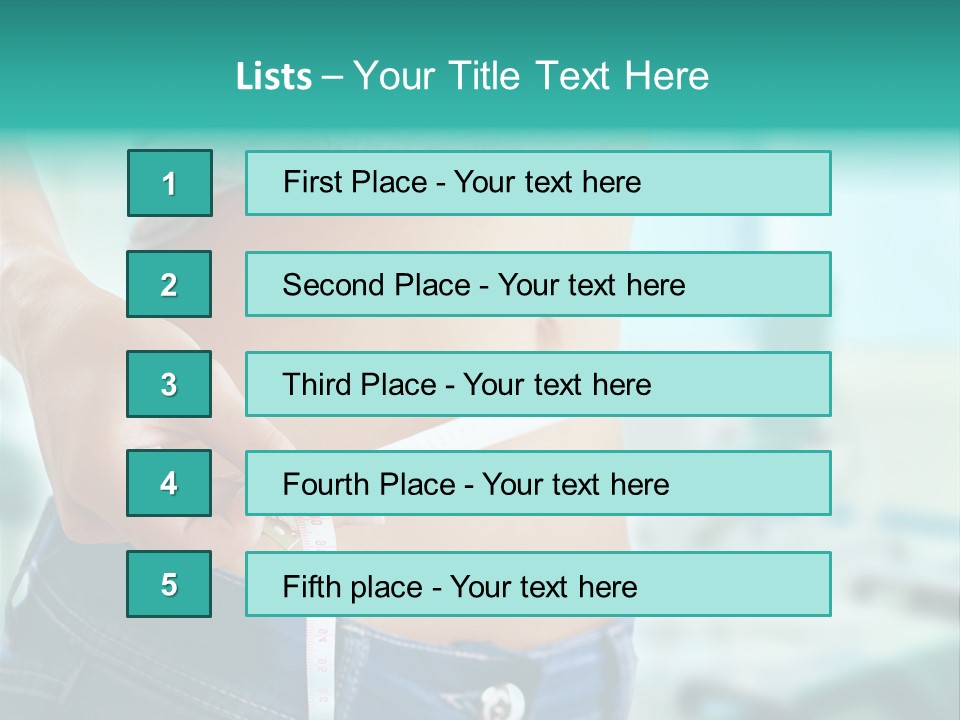Losing Scales Gym PowerPoint Template