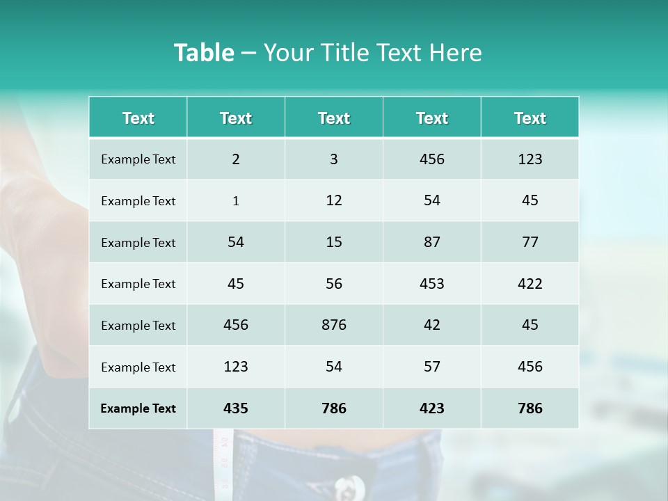 Losing Scales Gym PowerPoint Template