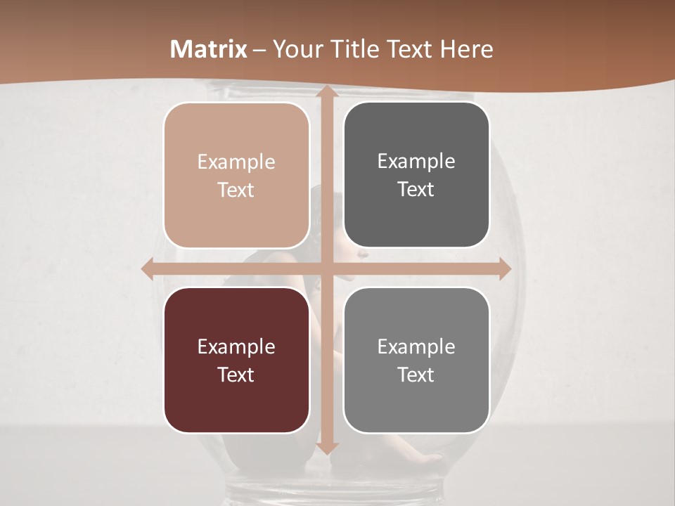 Caucasian Liberty Woman PowerPoint Template