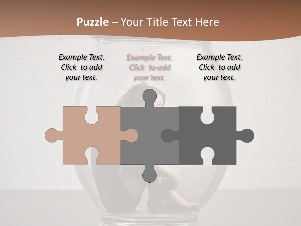 Caucasian Liberty Woman PowerPoint Template