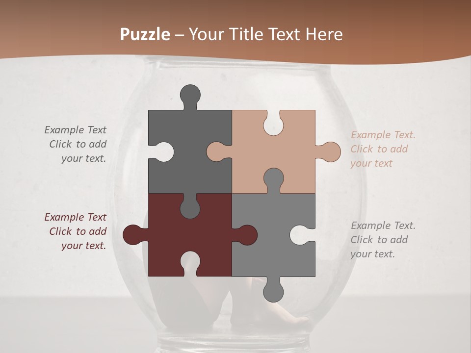 Caucasian Liberty Woman PowerPoint Template