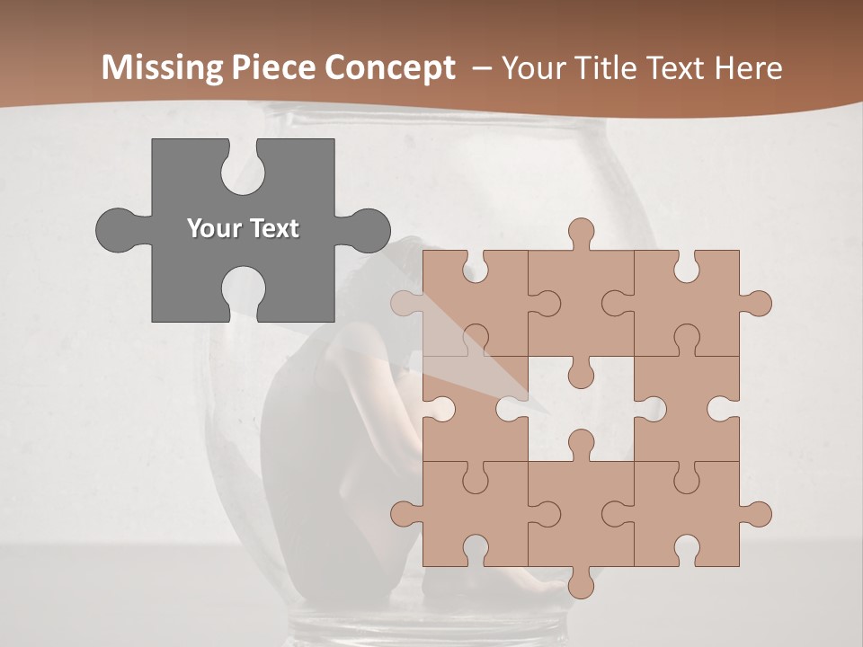 Caucasian Liberty Woman PowerPoint Template