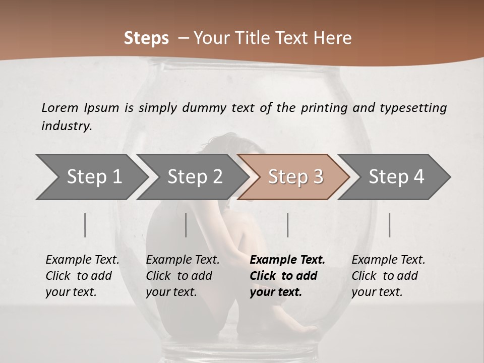 Caucasian Liberty Woman PowerPoint Template