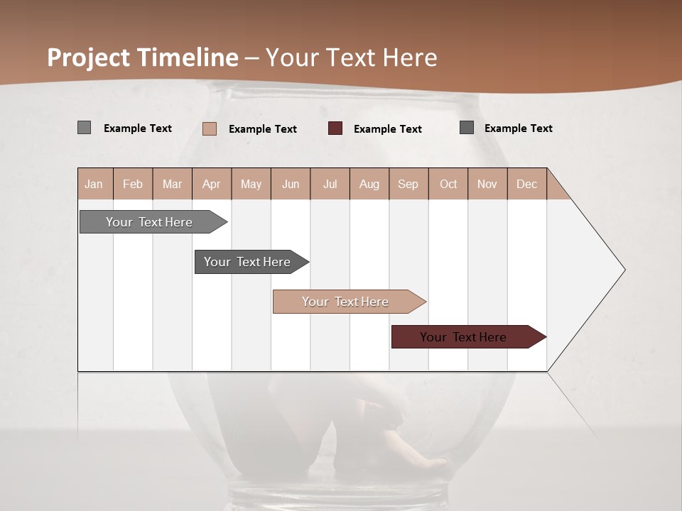 Caucasian Liberty Woman PowerPoint Template