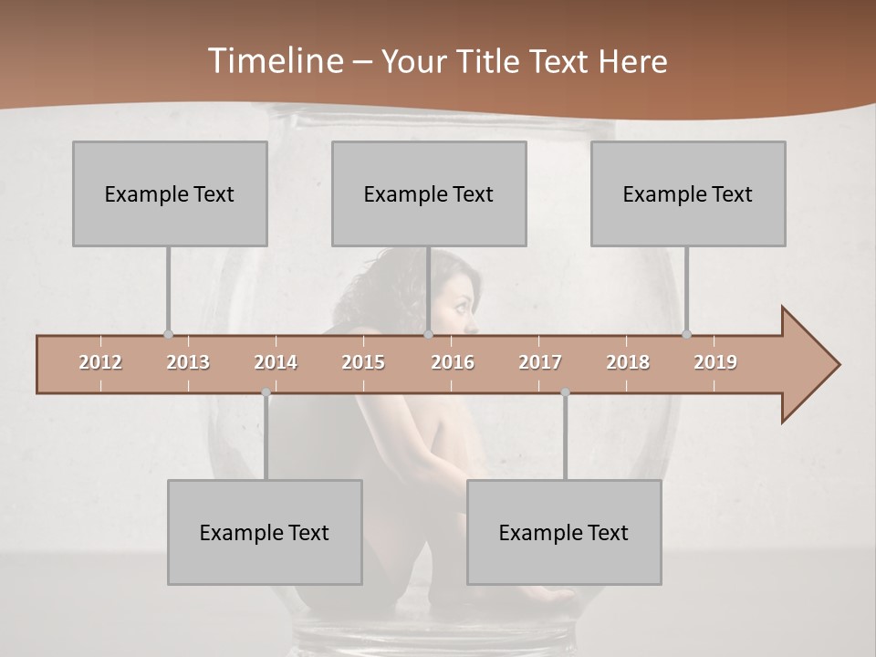 Caucasian Liberty Woman PowerPoint Template