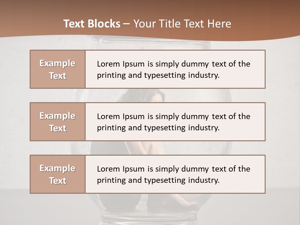 Caucasian Liberty Woman PowerPoint Template