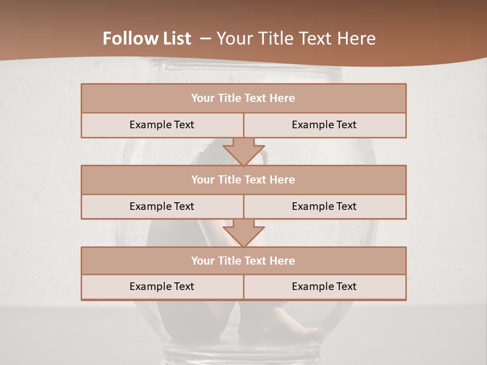 Caucasian Liberty Woman PowerPoint Template