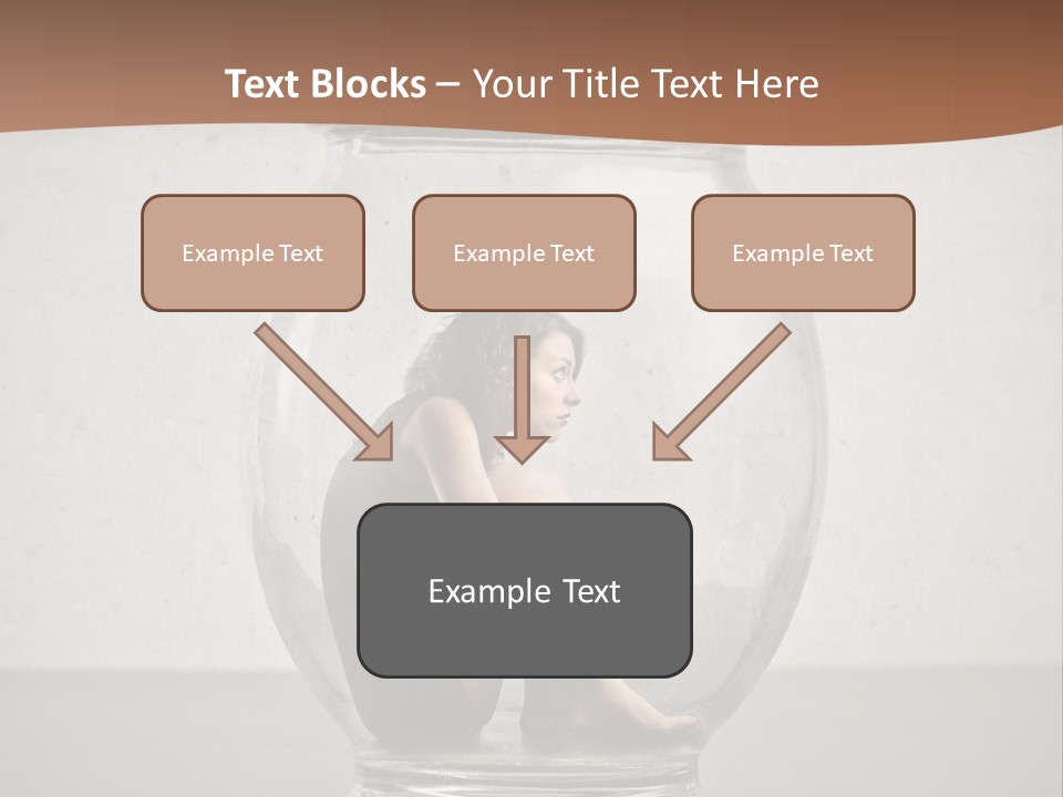 Caucasian Liberty Woman PowerPoint Template
