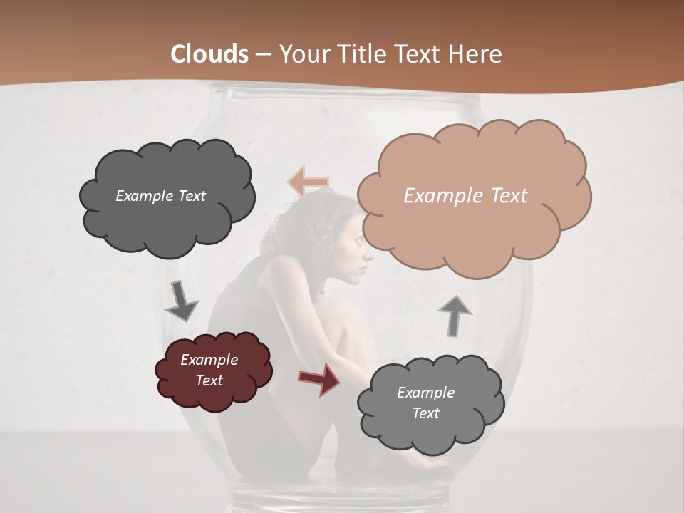 Caucasian Liberty Woman PowerPoint Template